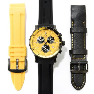 622-895 - Vostok-Europe Men's Anchar Limited Edition Chronograph Quartz  Watch w/ Three Extra Straps & Tools