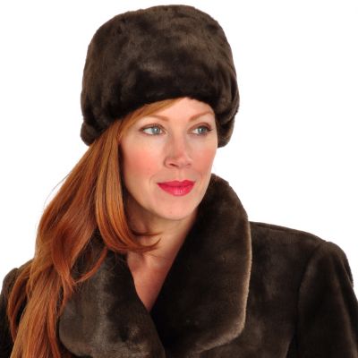 PAMELA MCCOY FAUX FUR HAT