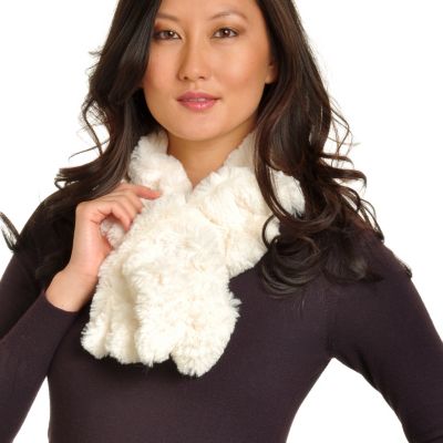 Pamela McCoy Rabbit Faux Fur Scrunch Scarf