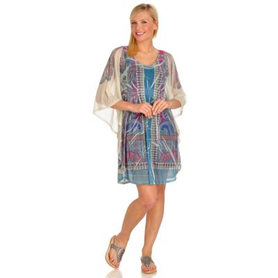 Mesh Caftan Dress