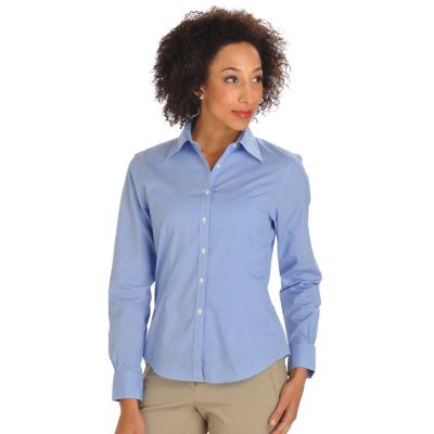 702-907 - Brooks Brothers&reg; Stretch Cotton Button Front Mini Houndstooth Woven Shirt