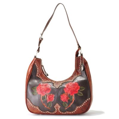 AMERICAN WEST "ROSES ARE RED" SCOOP TOP HOBO