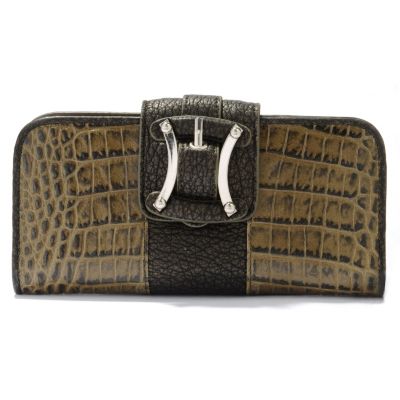 Madi Claire Sydney Croco Embossed Leather Wallet