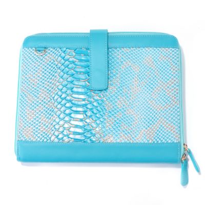 iPad Reptile Embossed Clutch with Detachable Shoulder Strap