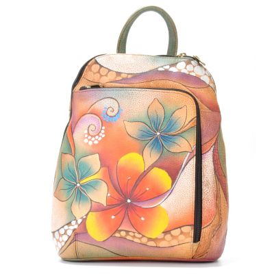 Anuschka Hand Painted Slingover Travel Backpack