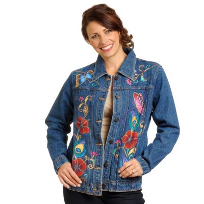 Anuschka Hand Painted Denim Jacket