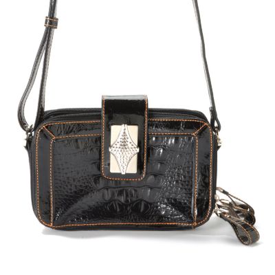 MADI CLAIRE PRESLEY CROCO EMBO LTHR ORGANIZER