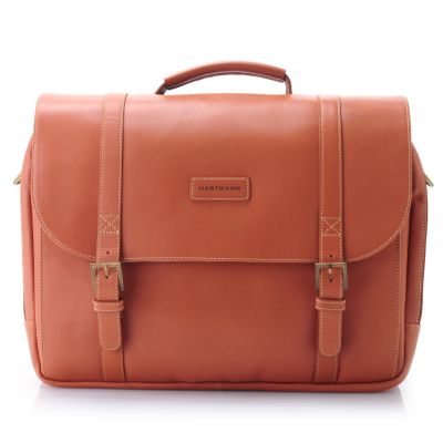 Belting Leather Saddle Bag Briefcase