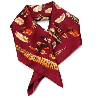704-356 - Brooks Brothers&reg; Feathers Print Silk Scarf