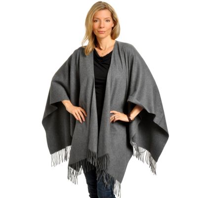 Basic Solid Cashmere Ruana