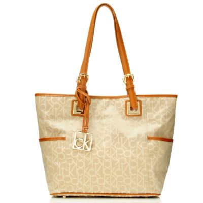 Calvin Klein Handbags East/West Logo Jacquard Tote