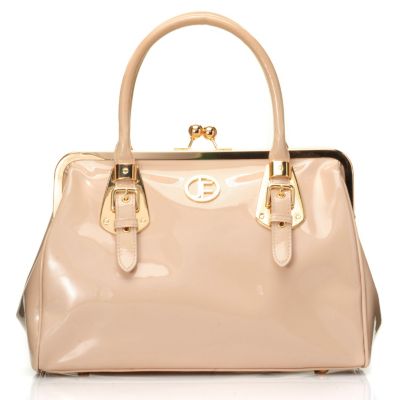 Jack French London Knightsbridge Patent Leather Satchel
