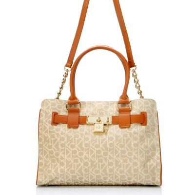 Calvin Klein Handbags Convertible Logo Jacquard Carry All