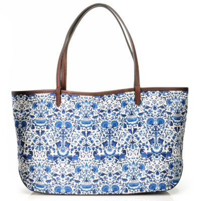704-580 - Brooks Brothers&reg; Reversible Leather Trim Tote Bag