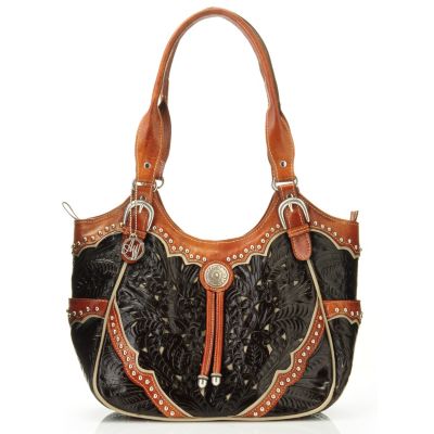 American West Three Compartment Scoop Top Tote