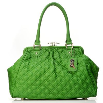 CARLOS SANTANA QUILTED FRAME SATCHEL