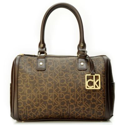 704-658 - Calvin Klein Handbags Logo Coated Canvas Duffle