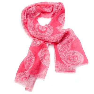 Linen Paisley Block Print Wrap