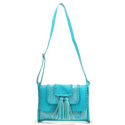 705-844 - Madi Claire Croco Embossed ''Rivera'' Cross Body Bag