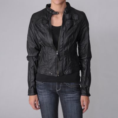 708-381 - Hailey Jeans Co. Faux Leather Jacket