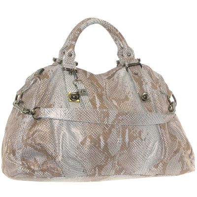 708-403 - Buxton&reg; Embossed Snake Skin Doctor Satchel Handbag