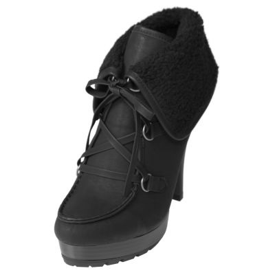 708-456 - Hailey Jeans Co. Women's Lug Sole Lace-Up High Heel Ankle Boots