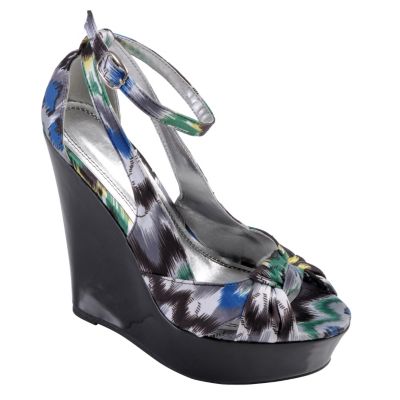 708-849 - Hailey Jeans Co Womens Open Toe Ankle Strap Wedge