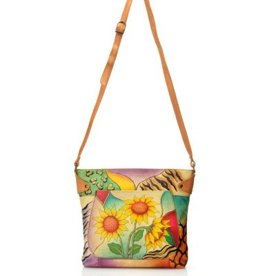 709-217 - Anuschka Hand-Painted Leather Medium Convertible Tote Bag