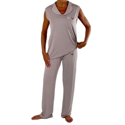 709-351 - KIS&REG; Fashions Luxury Collar Tank Top & Pant Pajama Set