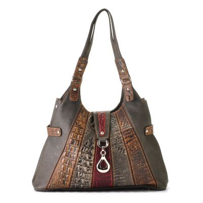 Madi Claire "Isabel" Multi Leather Stripe Hobo