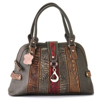 Madi Claire "Isabel" Multi Leather Stripe Dome