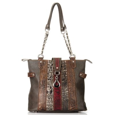 Madi Claire "Isabel" Multi Leather Stripe Tote