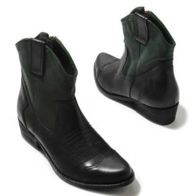 MIA Richwood Two-Tone Western Inspired Ankle Boots