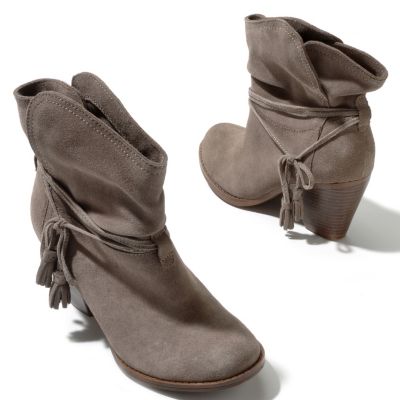 709-579 - MIA ''Dani'' Side Tassel Suede Leather Ankle Boots