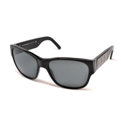 709-750 - Burberry Women's Designer Solid Black Sunglasses  