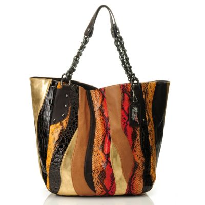 709-920 - Carlos by Carlos Santana ''Melodia'' Chain Shopper Handbag