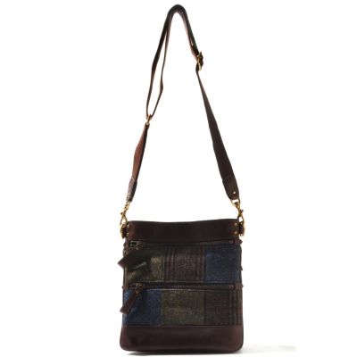 710-004 - Brooks Brothers&reg; Plaid Wool Cross Body Bag