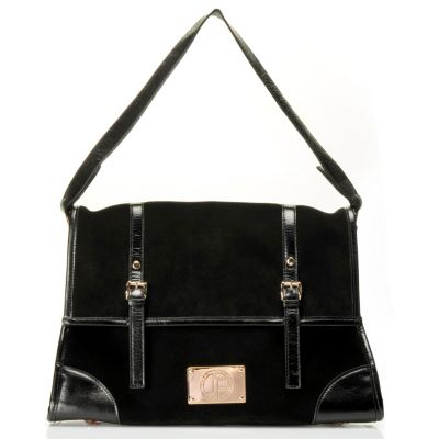 710-017 - Jack French London Suede & Leather "Montpellier" Shoulder Bag