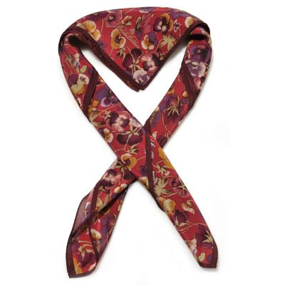 Brooks Brothers Pansy Small Square Scarf 25"