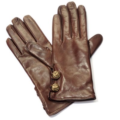 Brooks Brothers Cashmere Lined Button Glove
