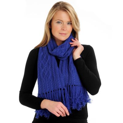 Brooks Brothers Cashmere & Wool Cable Knit Scarf
