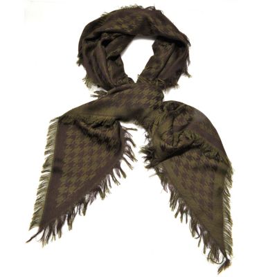 Brooks Brothers Houndstooth Wool Kite Scarf