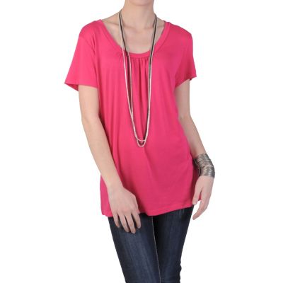 710-202 - Hailey Jeans Co. Women's Short Sleeved Long Knit Top