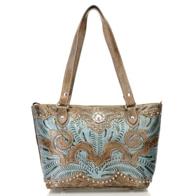 SKY BLUE/DISTRESSED BROWN