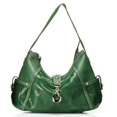 Madi Claire Wendi Printed Leather Hobo