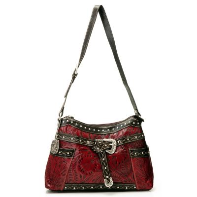 DISTRESSED RED/CHOCOLATE