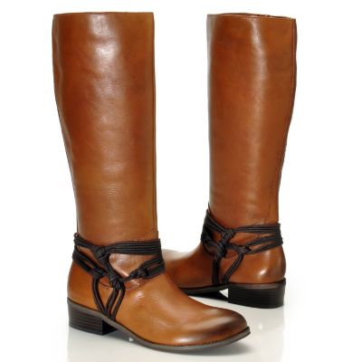 710-314 - Carlos by Carlos Santana ''Wellington'' Rope Detailed Leather Boots 