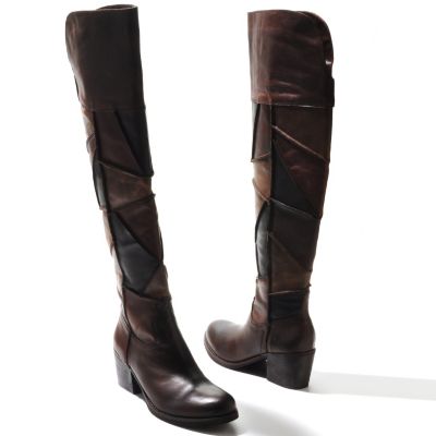 710-315 - Carlos by Carlos Santana ''Locomotive'' Patchwork Detailed Leather Boots