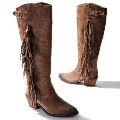 Carlos Santana Ringo Fringe Tall Boot