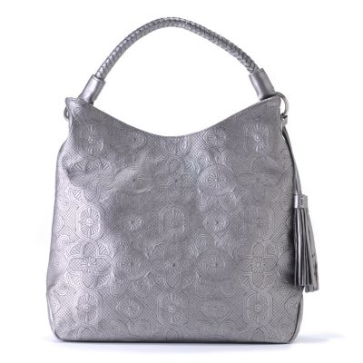 Sondra Roberts Trapunto Stitch Met. Hobo